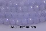 CAG9728 15.5 inches 4mm faceted round blue lace agate beads