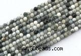 CAG9730 15.5 inches 4mm round black & white Agate gemstone beads