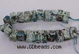 CAG9751 15.5 inches 15*28mm - 17*30mm cuboid ocean agate beads