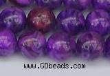 CAG9920 15.5 inches 10mm round purple crazy lace agate beads