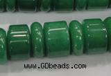 CAJ12 15.5 inches 6*18mm & 12*18mm rondelle green aventurine beads