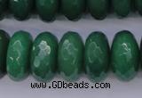 CAJ20 15.5 inches 10*20mm faceted rondelle green aventurine beads