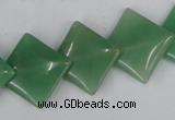 CAJ303 15.5 inches 18*18mm diamond green aventurine jade beads