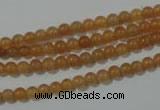 CAJ350 15.5 inches 4mm round red aventurine beads wholesale