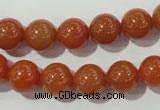 CAJ353 15.5 inches 10mm round red aventurine beads wholesale