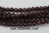 CAJ450 15.5 inches 4mm round purple aventurine beads wholesale