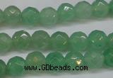 CAJ622 15.5 inches 8mm faceted round green aventurine beads