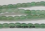 CAJ640 15.5 inches 4*6mm rice green aventurine beads