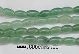 CAJ641 15.5 inches 5*8mm rice green aventurine beads