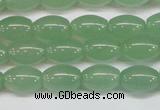 CAJ645 15.5 inches 8*12mm rice green aventurine beads