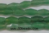 CAJ651 15.5 inches 8*12mm hexahedron green aventurine beads