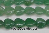 CAJ685 15.5 inches 12*12mm heart green aventurine beads