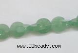 CAJ692 15.5 inches 3*10mm curved moon green aventurine beads