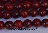 CAJ751 15.5 inches 6mm round apple jasper beads wholesale