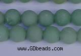 CAJ803 15.5 inches 10mm round matte green aventurine beads wholesale