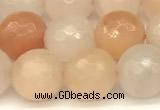 CAJ821 15 inches 8mm faceted round pink aventurine beads