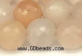 CAJ822 15 inches 10mm faceted round pink aventurine beads