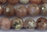 CAJ860 15 inches 6mm faceted round jade gemstone beads