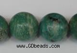 CAM1008 15.5 inches 20mm round natural Russian amazonite beads