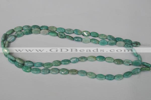 CAM1020 15.5 inches 8*12mm oval natural Russian amazonite beads