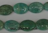 CAM1021 15.5 inches 13*18mm oval natural Russian amazonite beads