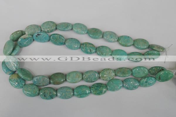 CAM1023 15.5 inches 15*20mm flat drum natural Russian amazonite beads