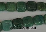 CAM1026 15.5 inches 12*12mm square natural Russian amazonite beads