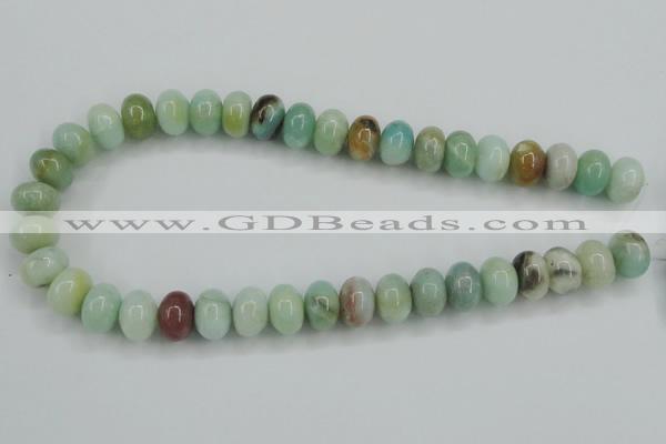 CAM103 15.5 inches 10*14mm rondelle amazonite gemstone beads