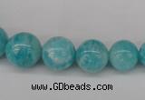 CAM1051 15.5 inches 6mm - 14mm round peru amazonite beads