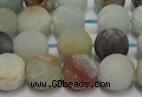 CAM1101 15.5 inches 6mm round matte amazonite beads wholesale