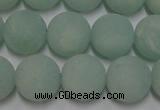 CAM1112 15.5 inches 8mm round matte amazonite beads wholesale