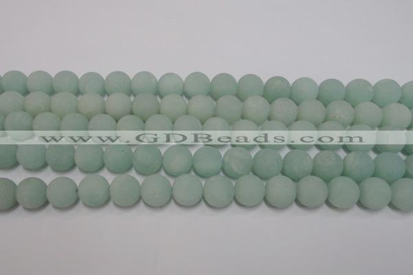 CAM1112 15.5 inches 8mm round matte amazonite beads wholesale