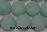 CAM1114 15.5 inches 12mm round matte amazonite beads wholesale