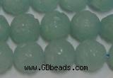 CAM1124 15.5 inches 12mm carved round amazonite beads wholesale