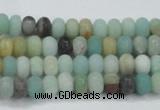 CAM1130 15.5 inches 4*6mm rondelle matte amazonite beads wholesale