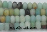 CAM1131 15.5 inches 5*8mm rondelle matte amazonite beads wholesale