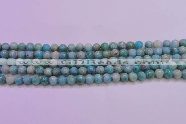 CAM1251 15.5 inches 6mm round natural Russian amazonite beads