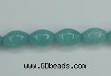 CAM129 15.5 inches 8*12mm rice amazonite gemstone beads wholesale