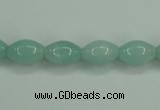 CAM130 15.5 inches 8*12mm rice amazonite gemstone beads wholesale