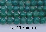 CAM1300 15.5 inches 4mm round natural Russian amazonite beads