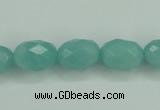 CAM140 15.5 inches 10*14mm faceted drum amazonite gemstone beads