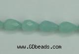 CAM141 15.5 inches 8*12mm faceted teardrop amazonite gemstone beads