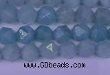 CAM1416 15.5 inches 6mm faceted nuggets Chinese amazonite beads