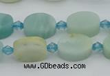 CAM1425 15.5 inches 8*12mm oval Chinese amazonite beads