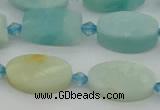 CAM1426 15.5 inches 10*16mm oval Chinese amazonite beads