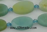 CAM1427 15.5 inches 12*20mm oval Chinese amazonite beads