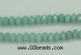 CAM143 15.5 inches 4*6mm faceted rondelle amazonite gemstone beads