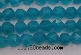 CAM1431 15.5 inches 6mm faceted nuggets dyed amazonite gemstone beads