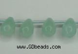 CAM145 10*14mm top-drilled teardrop amazonite gemstone beads