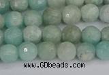 CAM1451 15.5 inches 6mm faceted round amazonite gemstone beads